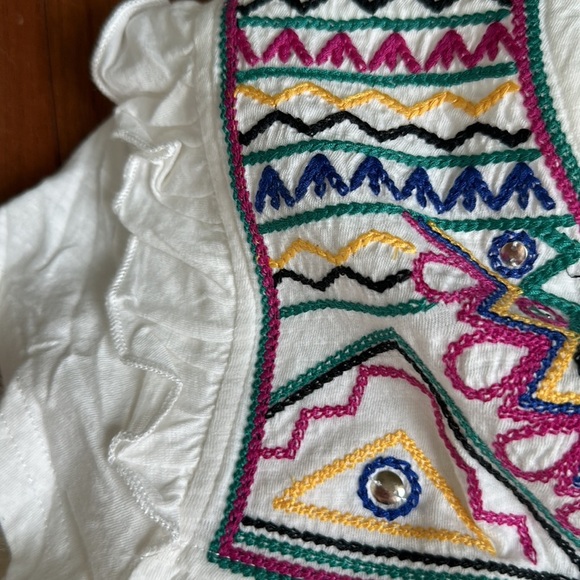 NWT Double D Ranch Palomita String Top Boho Western Bohemian Casual Shirt - Picture 7 of 9